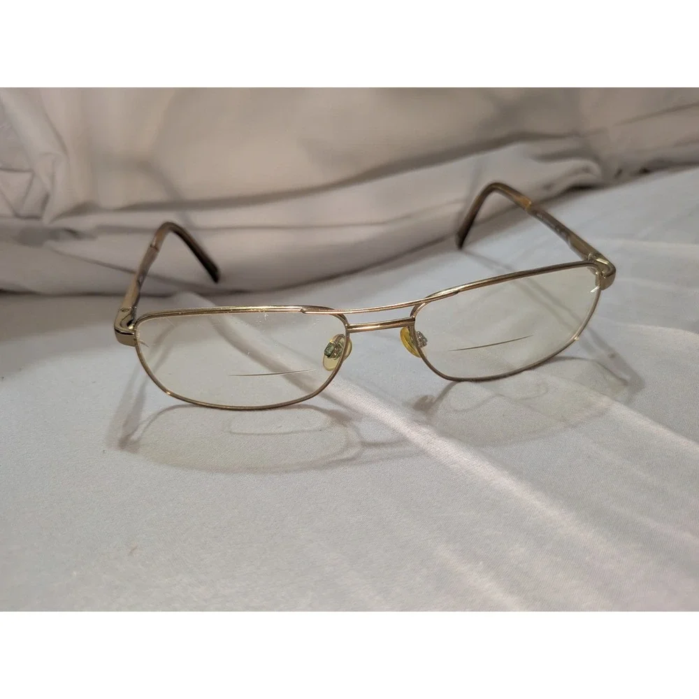 Altair A4026 200 Whiskey Gold Aviator Glasses Frames 56-17-140